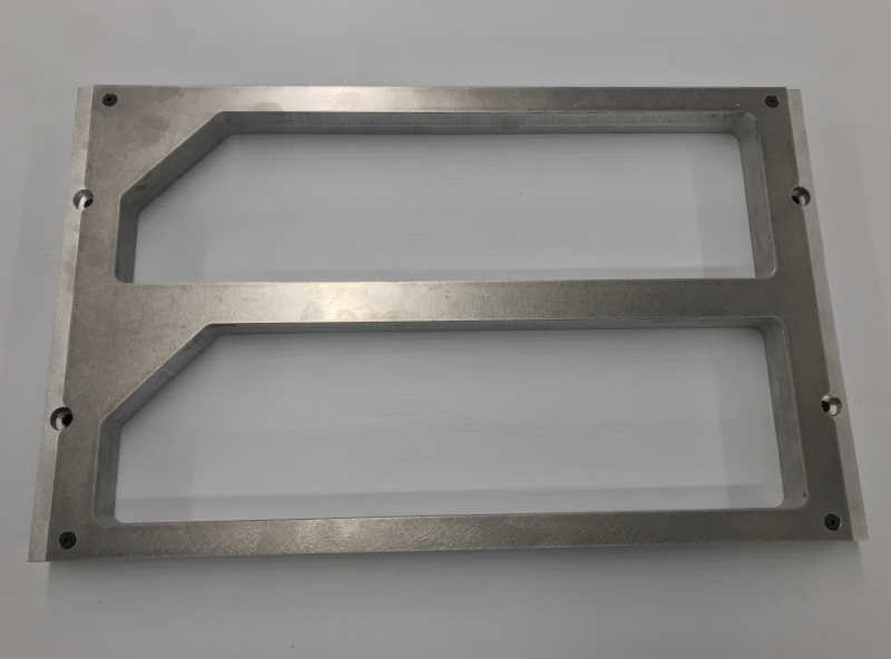 Stainless Steel cut plate with Aluminum buildup 