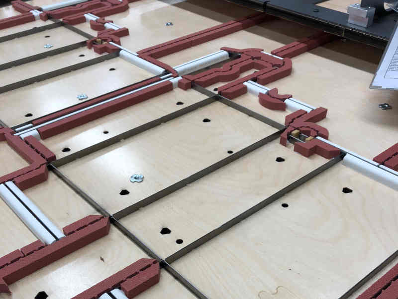 Die nicked and rubbered 