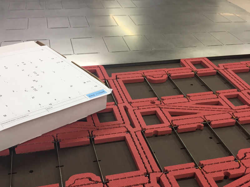 Rayform die with steel counter  